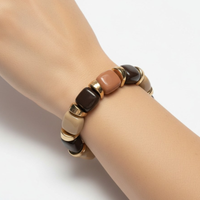 Bracelet Ice cube crème et chocolat