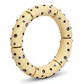 Bracelet Tube strass améthyste