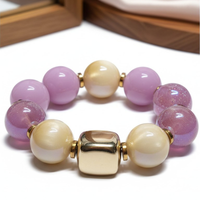 Bracelet Spheria rose lilas