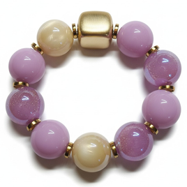 Bracelet Spheria rose lilas