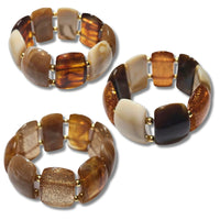 Bracelet lingotin chocolat nougat
