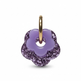 Boucles d'oreilles capucine lilas