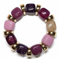 Bracelet Ice cube cassis