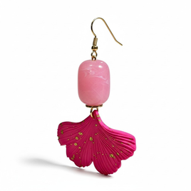 Boucles d'oreilles fuchsia
