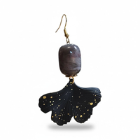 Boucles d'oreilles noir