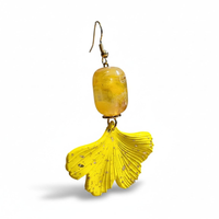 Boucles d'oreilles Jaune soleil
