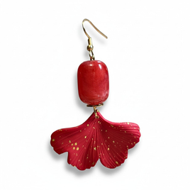 Boucles d'oreilles rouge