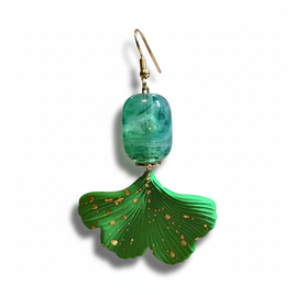 Boucles d'oreilles vert