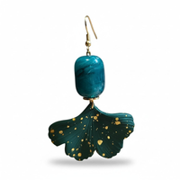 Boucles d'oreilles vert sapin