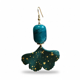 Boucles d'oreilles vert sapin