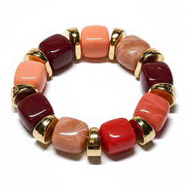 Bracelet Ice cube Cerise