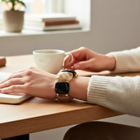 Bracelet Lingotin noir et crème