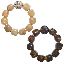 Bracelet cube duo café