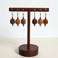 Boucles d'oreilles ice cube chocolat