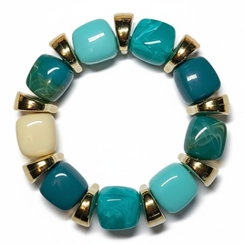 Bracelet Ice cube aigue marine