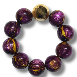 Bracelet Spheria violet doré