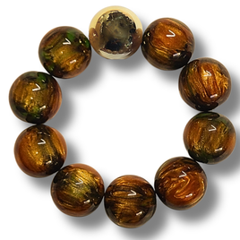 Bracelet Spheria ocre orangé