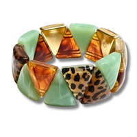 Bracelet Khéops jade caramel