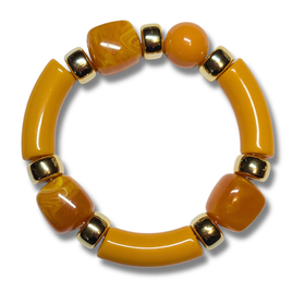 Bracelet Tube Géomix mangue