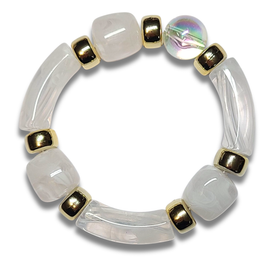 Bracelet Tube Géomix quartz