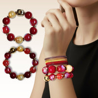Bracelet Spheria cerise