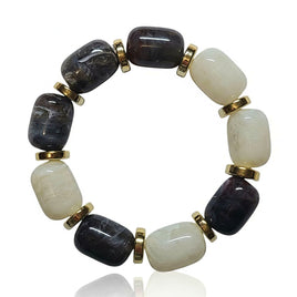 Bracelet pop rolls agate champagne