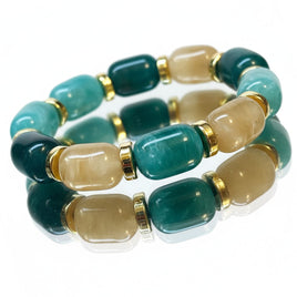 Bracelet pop rolls aigue marine