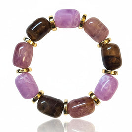 Bracelet pop rolls améthyste lilas