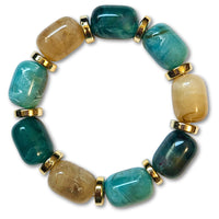 Bracelet pop rolls aigue marine