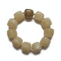 Bracelet Ice cube blanc crème