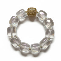 Bracelet Ice cube blanc crème