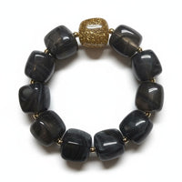 Bracelet Ice cube noir blanc bleu