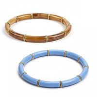 Manchette Lavande & Beige