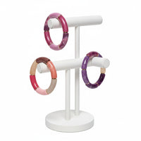 Bracelet Tube violet rose