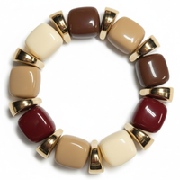 Bracelet Ice cube chocolat & café