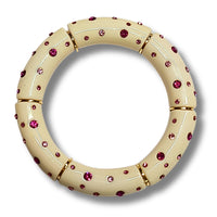 Bracelet Tube strass fuchsia