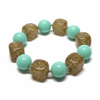 Bracelet Ice cube noir blanc bleu