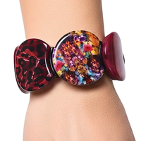 Bracelet palets pourpre