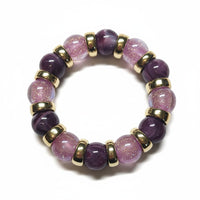 Bracelet Spheria bleu rose glitter