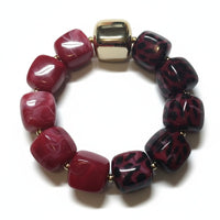 Bracelet Ice cube rouge et vert