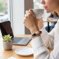 Bracelet pop rolls bleu champagne