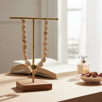 Collier Cube nougat marbré