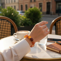 Bracelet pop rolls mandarine miel