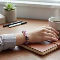 Bracelet pop rolls améthyste lilas