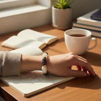 Bracelet pop rolls agate champagne