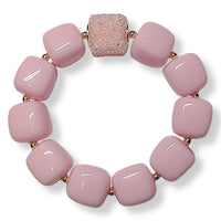 Bracelet cube rose
