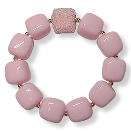 Bracelet cube rose