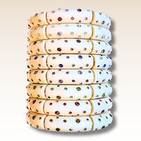 Bracelet Tube strass bleu marine