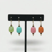 Boucles d'oreilles ice cube acidulé