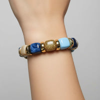 Bracelet Ice cube aigue marine